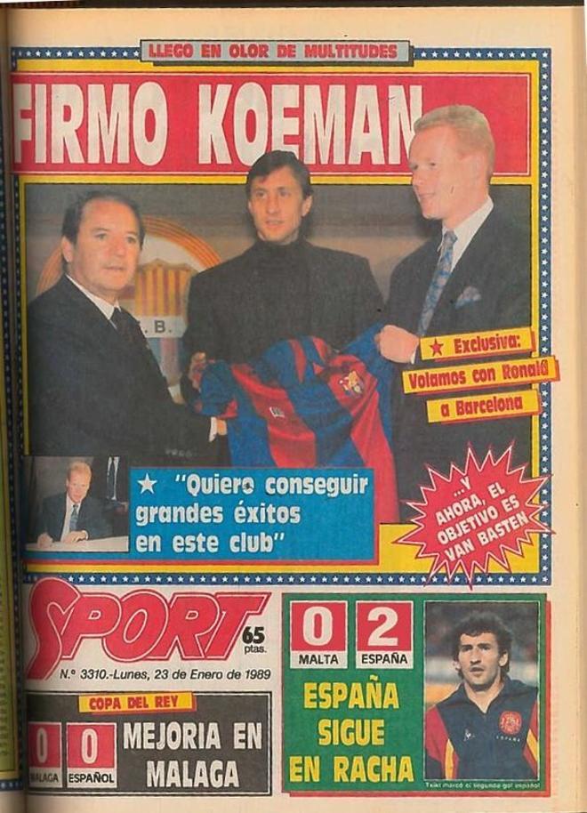 1989 - El Barça ficha a Koeman