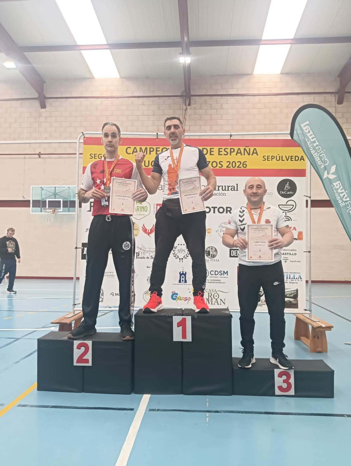 Mandi Garcia, en lo más alto del podio.