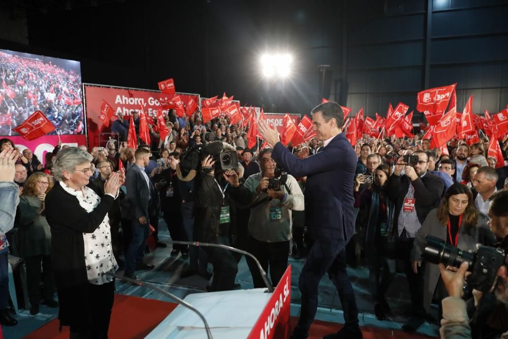 Mitin de Pedro Sánchez en Gijón