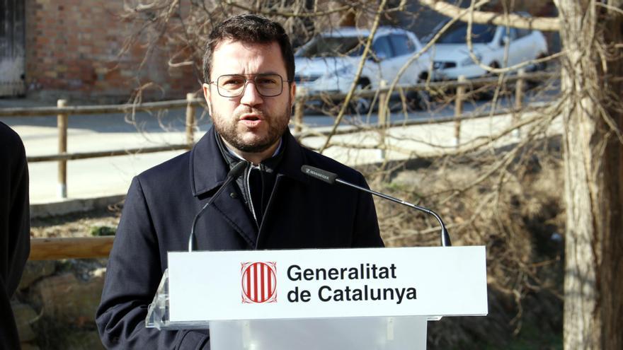 El president de la Generalitat, Pere Aragonès, aquest divendres