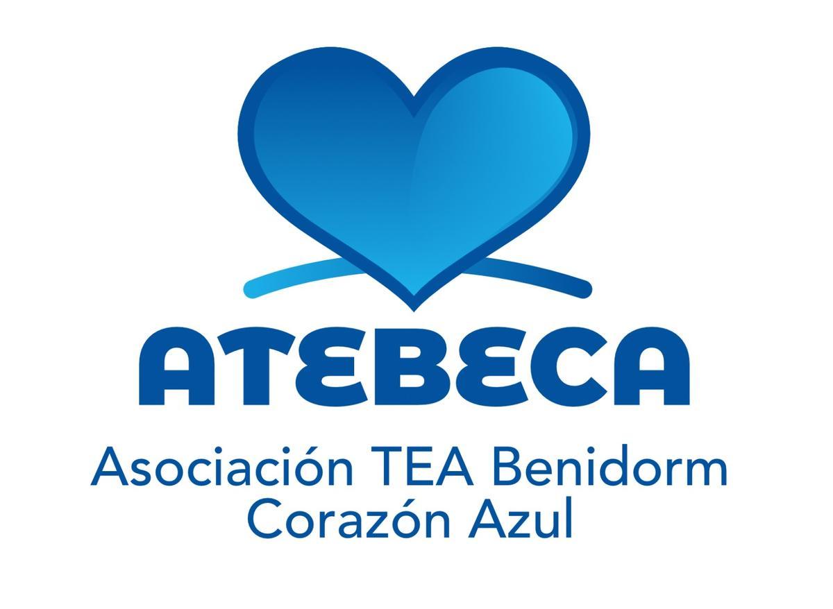 Imagen de ATEBECA, con el imprescindible e icónico corazón azul.