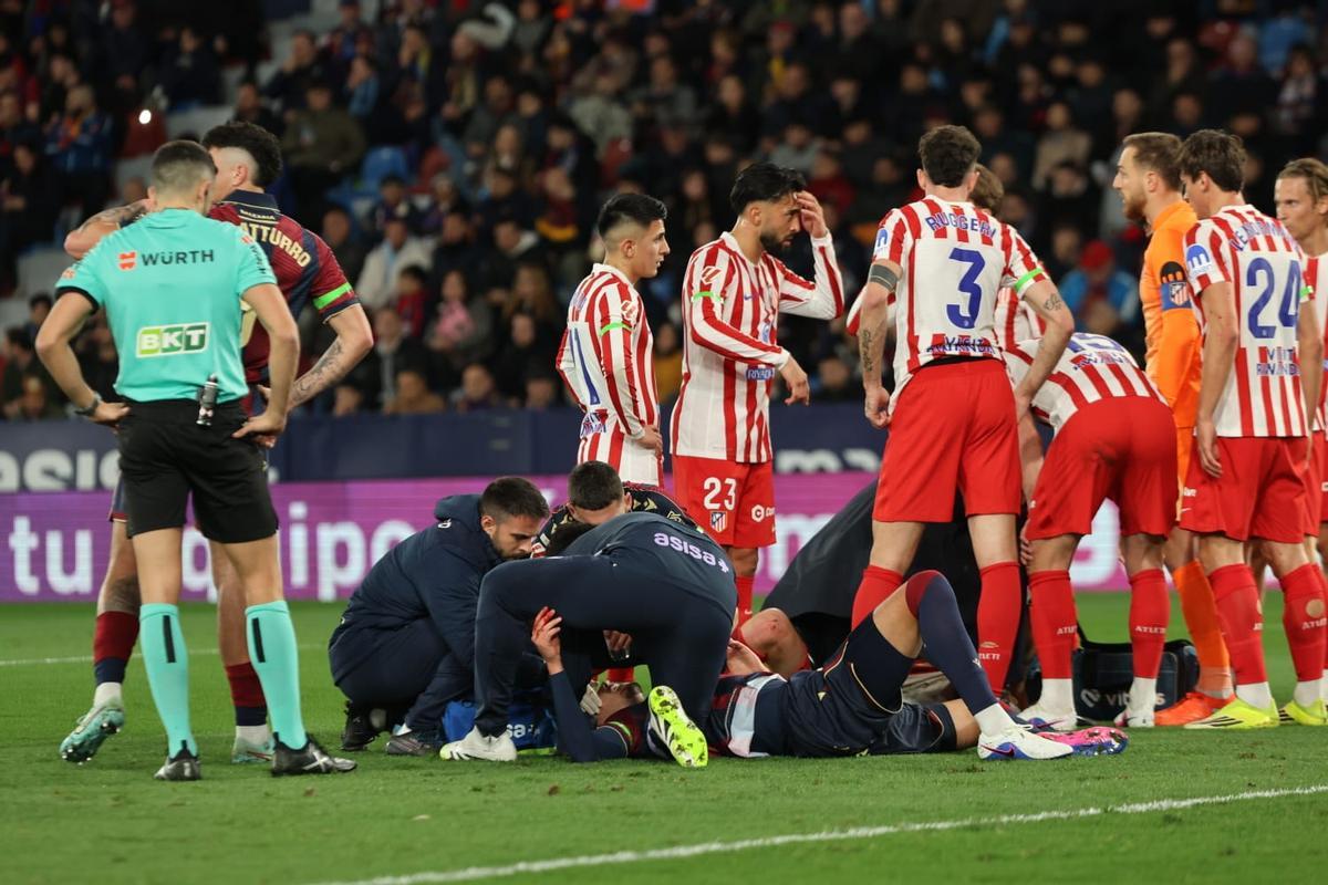 El Levante UD - Atlético de Madrid, en imágenes