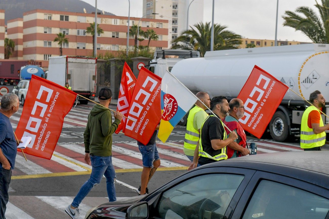 La primera jornada de la huelga de transporte no deja incidencias destacables en Las Palmas