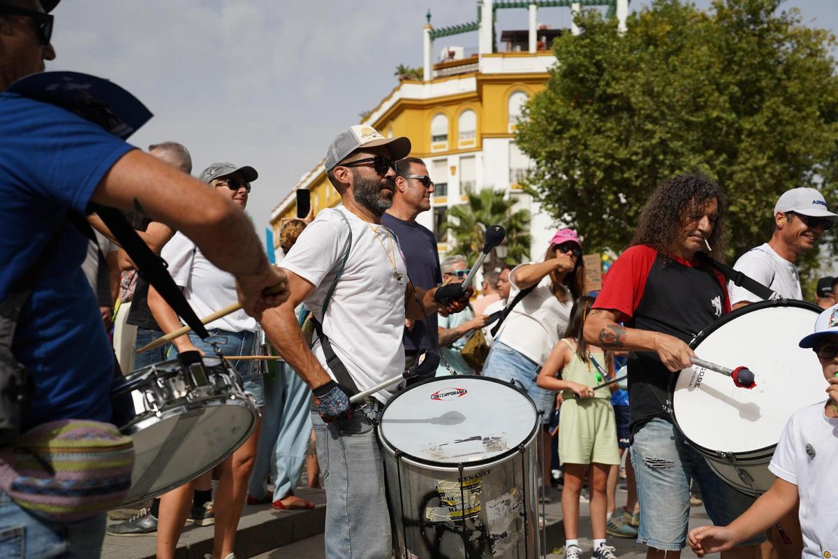 Las imágenes de la manifestación de Airbus en Sevilla