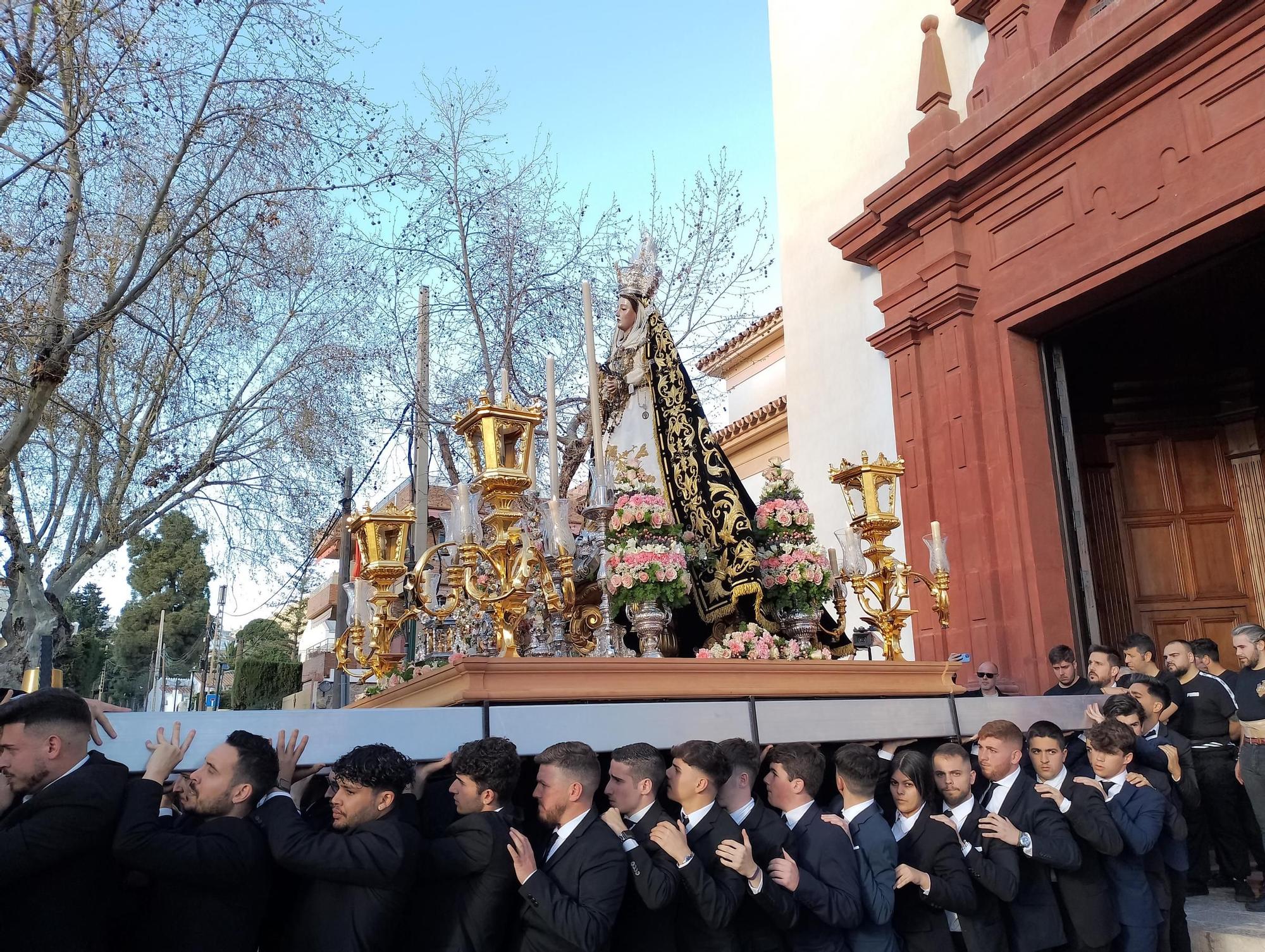 La Virgen del Carmen Doloroso recorre Pedregalejo