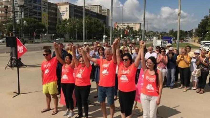 La mobilització per la Diada es va presentar ahir a la Diagonal