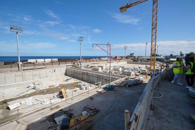 Visita a las obras de la Piscina Puerto de la Cruz