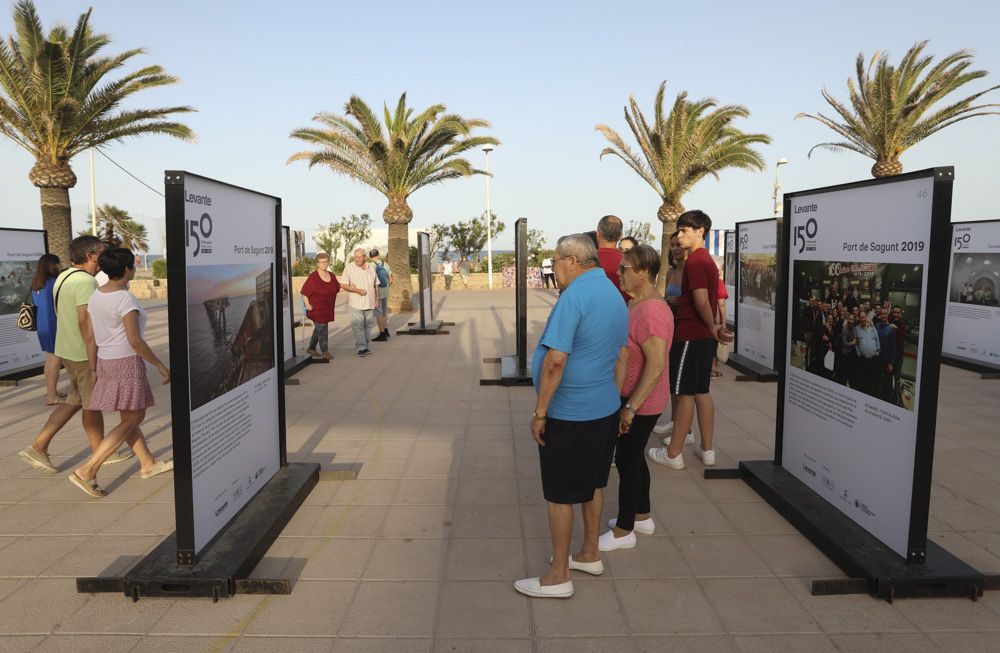 La exposición fotográfica de Camp de Morvedre, por el 150 aniversario de Levante-EMV, se traslada de Sagunt al Port de Sagunt.