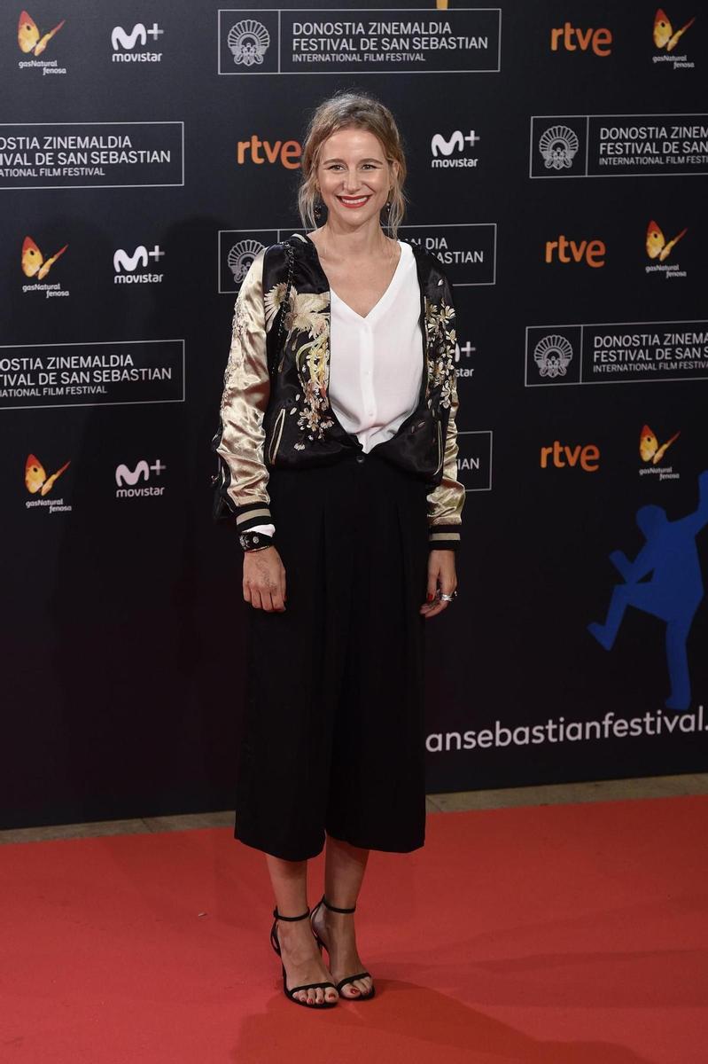 María León en la alfombra inaugural del Festival de Cine de San Sebastián