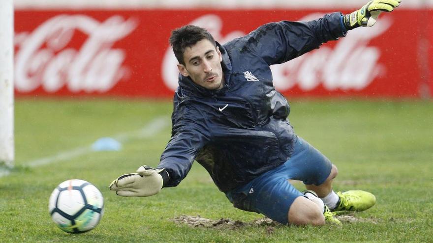 Mariño, durante un entrenamiento.