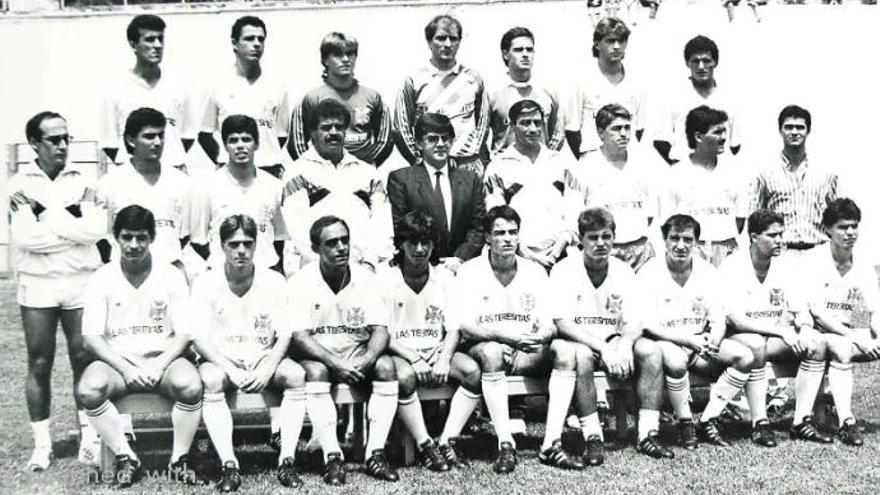 Presentación de la plantilla del CD Tenerife 1988/1989.