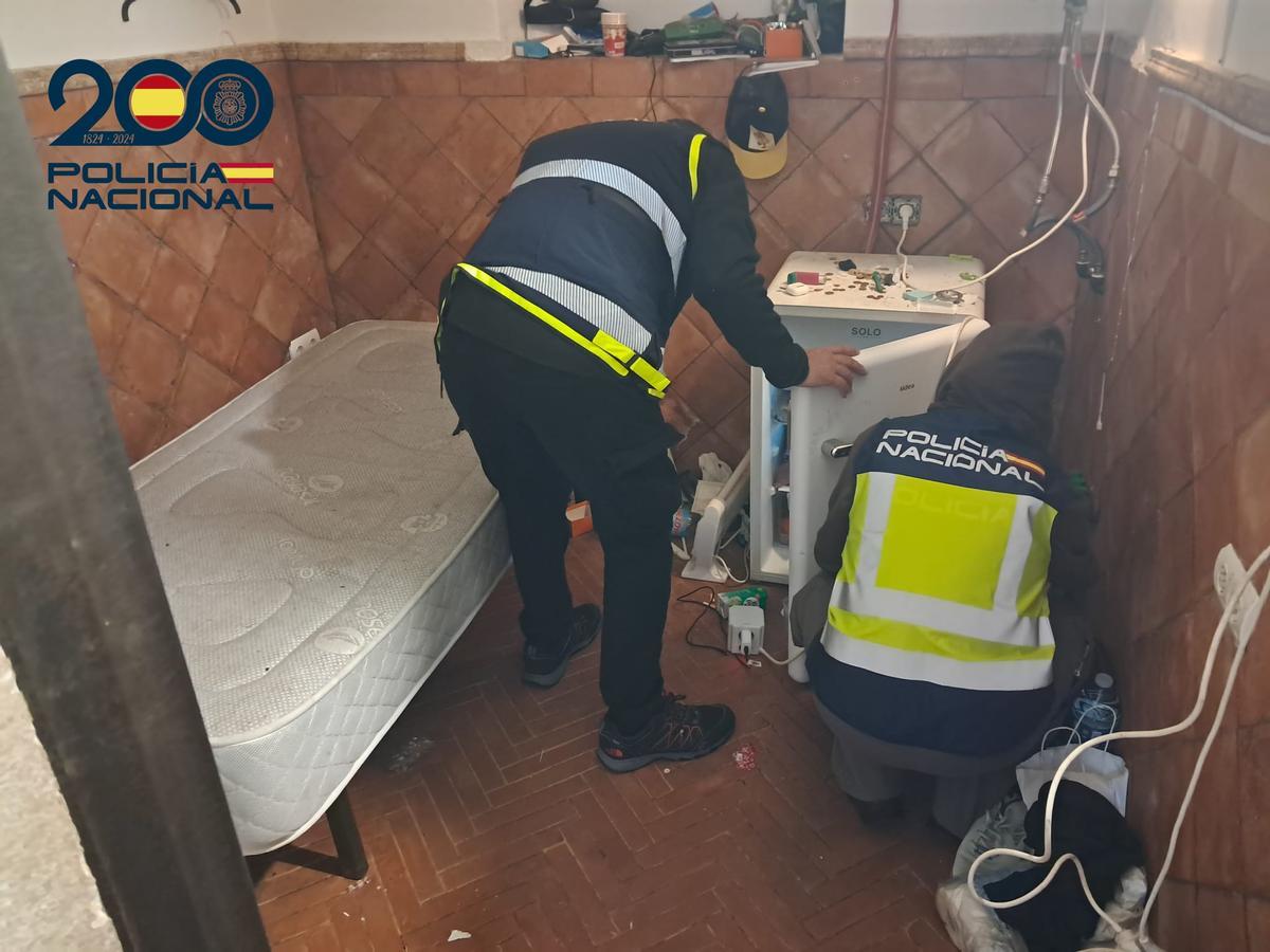Imagen del operativo policial