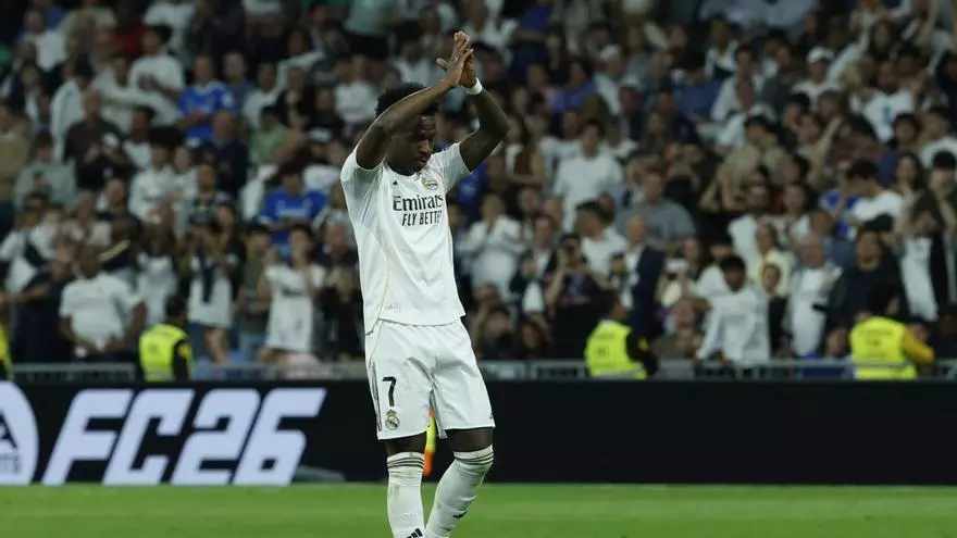 Vinicius anotó el gol del perdón en el Bernabéu