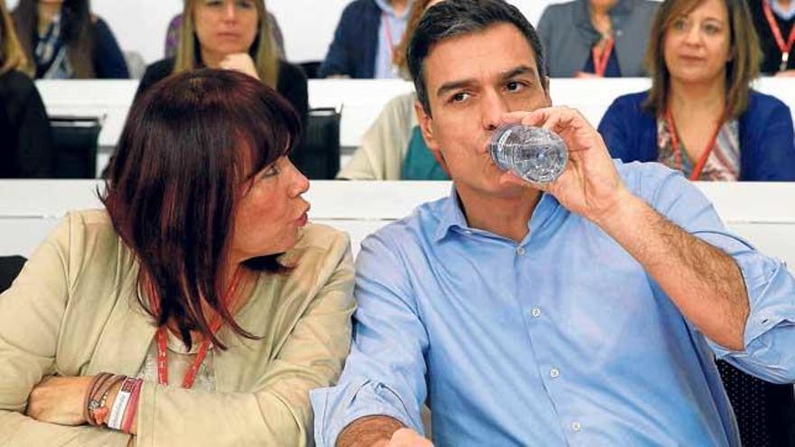 El secretario general del PSOE, Pedro Sánchez, ayer en el comité federal del partido.