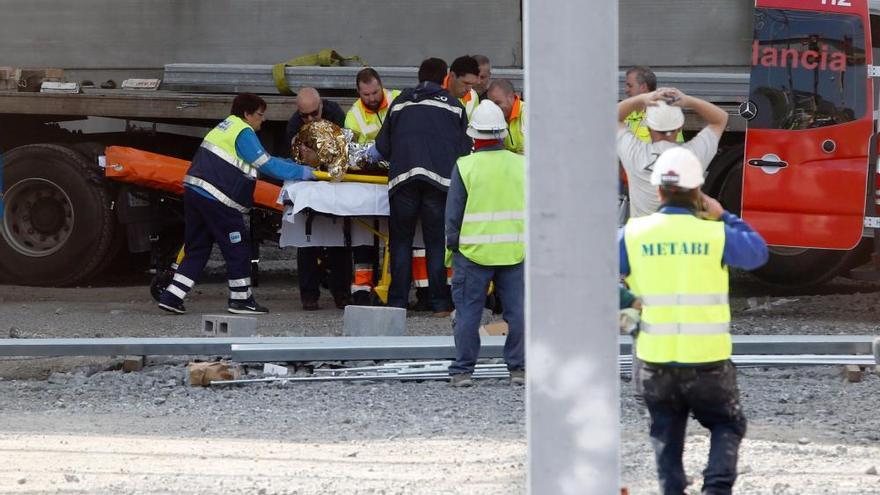 Un muerto y un herido grave en unas obras del parque empresarial de la ría de Avilés