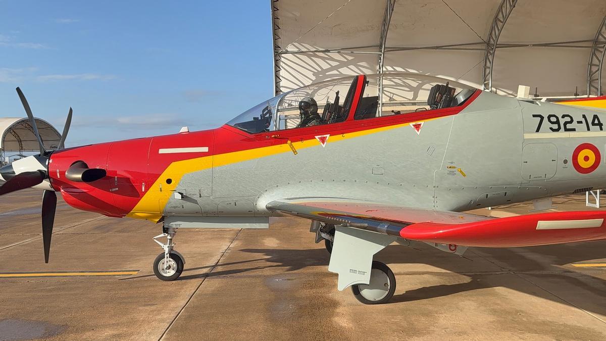 La princesa Leonor realiza su segundo vuelo en solitario en San Javier