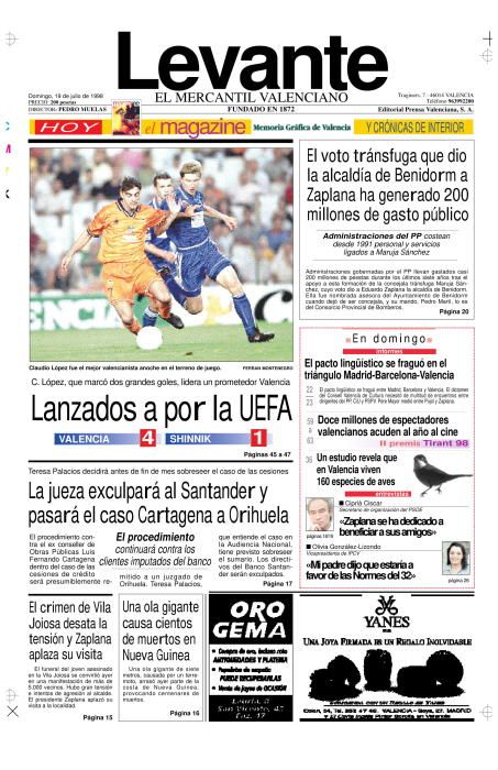 Las portadas de Zaplana