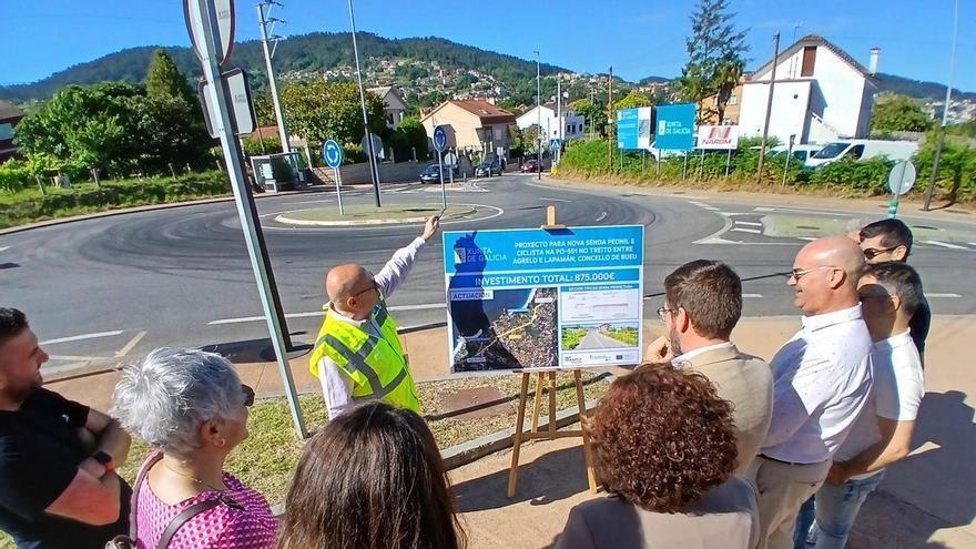 Las obras de la senda peatonal entre Lapamán y Portomaior, e