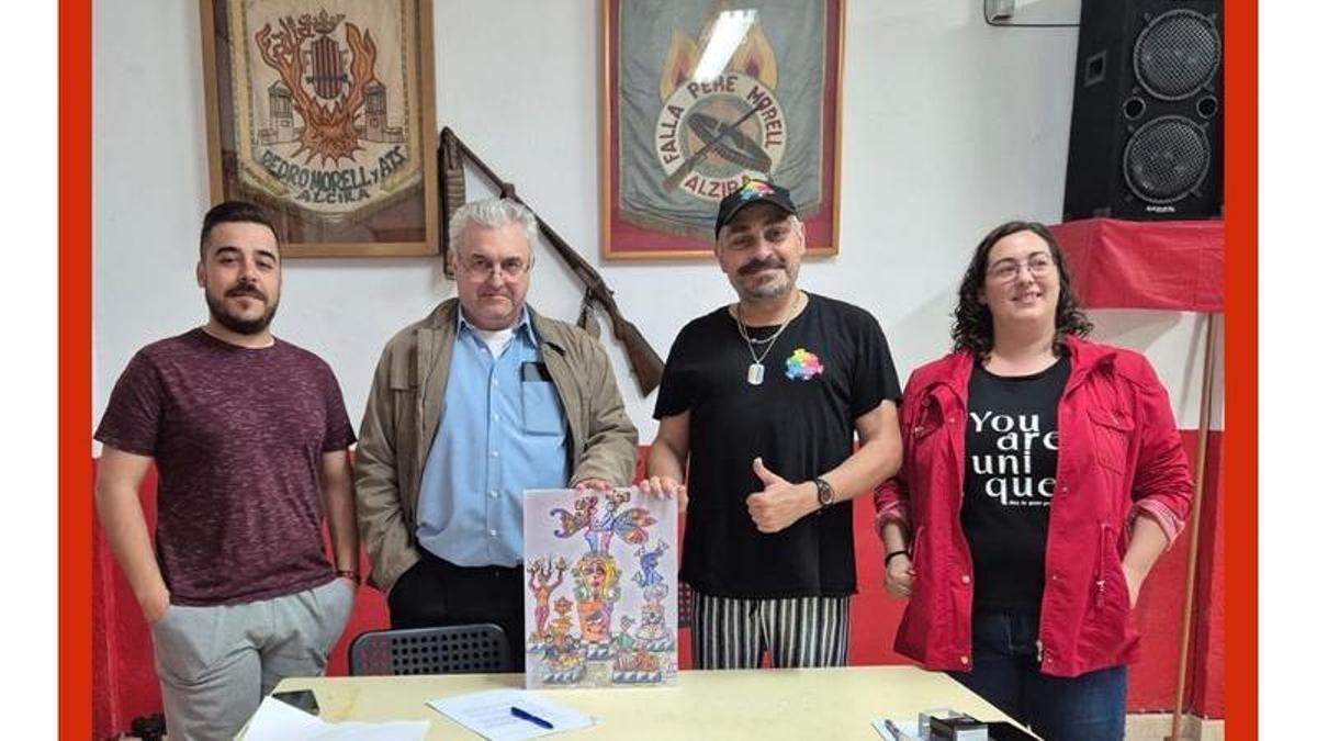 La falla Pere Morell de Alzira contratat a su nuevo artista fallero.