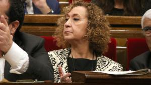 La consellera de Terriori, Ester Capella, este miércoles en el pleno del Parlament.