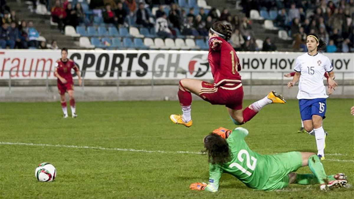 Vicky Losada abrió el marcador ante Portugal