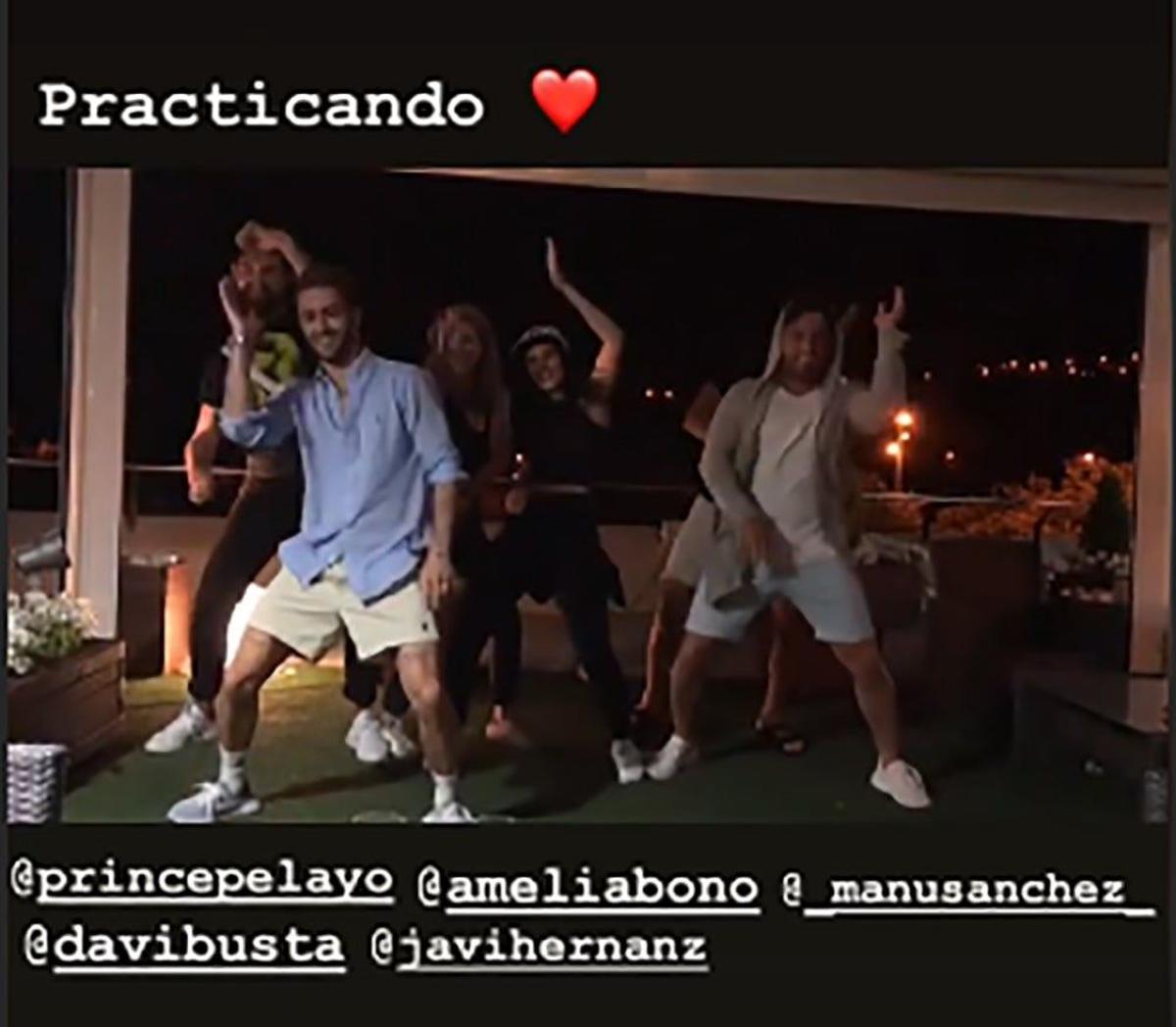 Los de 'Bailando con las estrellas' practicando