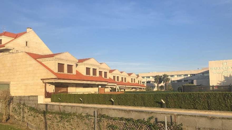 La urbanización residencial en la parcela Z-3.1, en la isla de A Toxa. // Muñiz