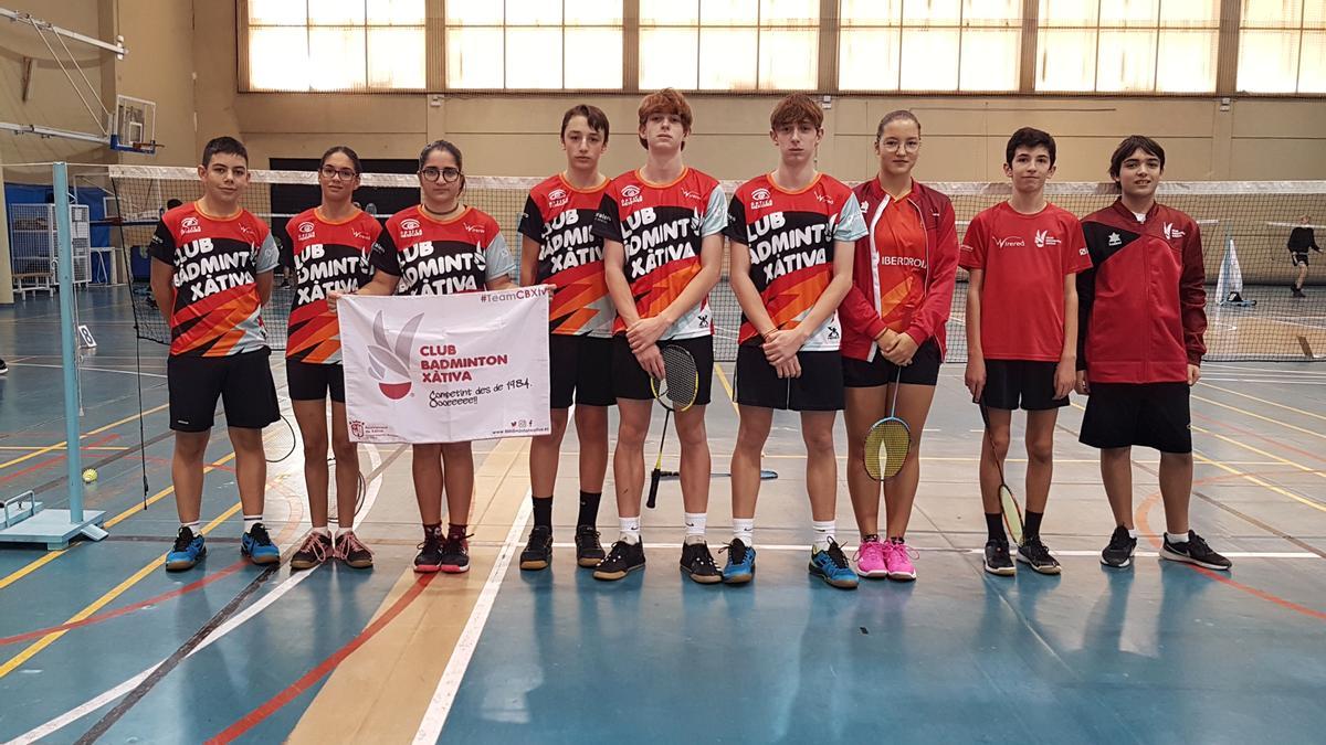 Los deportistas cadetes en la jornada en el Campello.