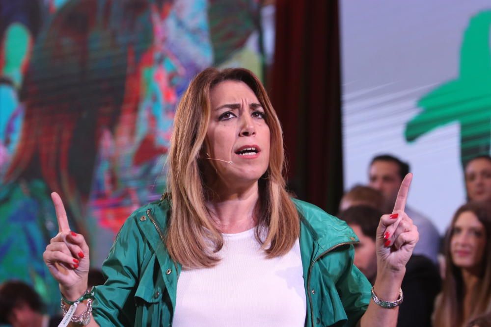 Susana Díaz participa en un acto electoral en la Facultad de Derecho