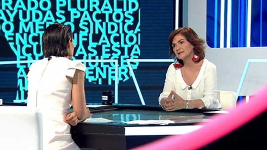 Ana Pastor entrevista a Carmen Calvo.