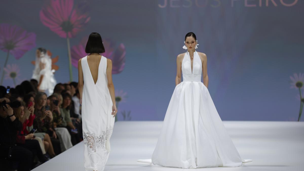 Jesús Peiró presenta su colección 'Ninfas' en la primera jornada de la feria de moda nupcial Barcelona Bridal Fashion Week