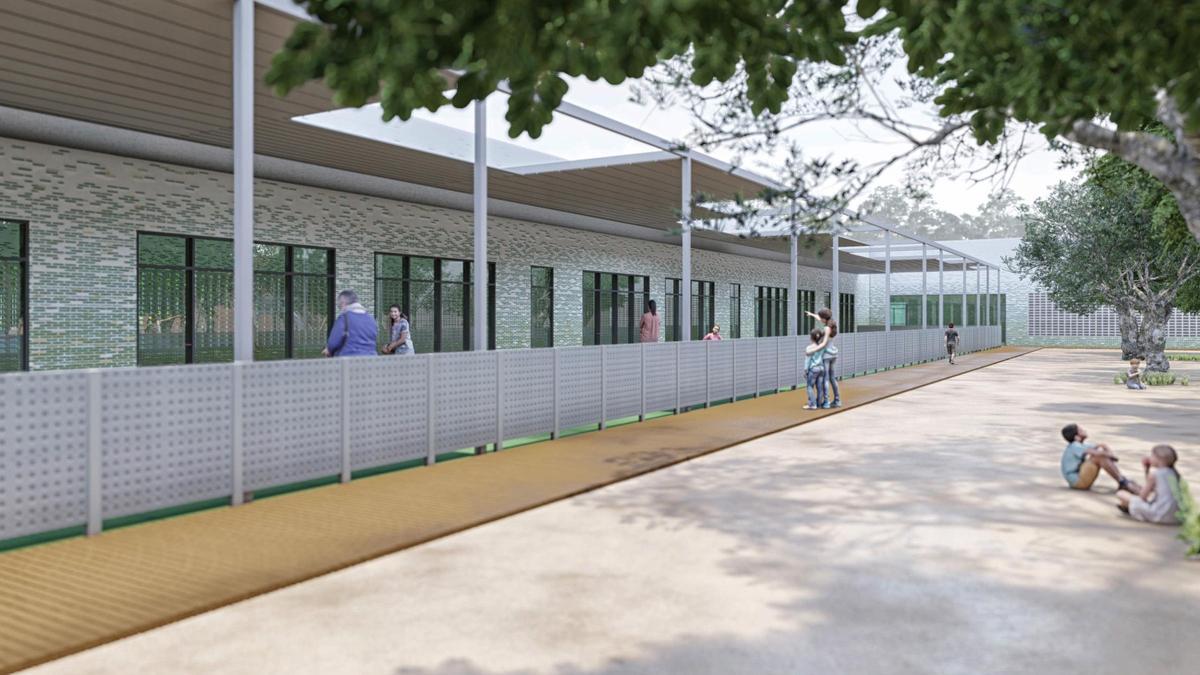 Recreación del futuro CEIP El Garbí.