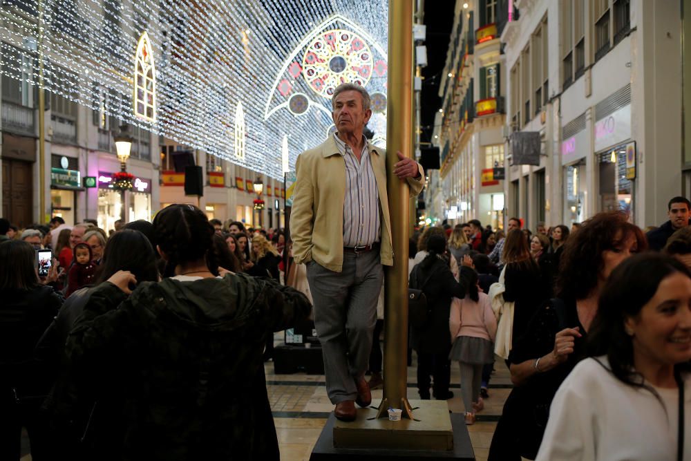 El encendido de las luces de Navidad de la calle Larios