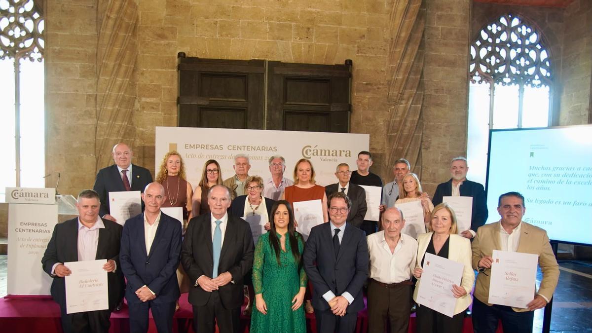 José Vicente Morata, junto a las empresas distinguidas