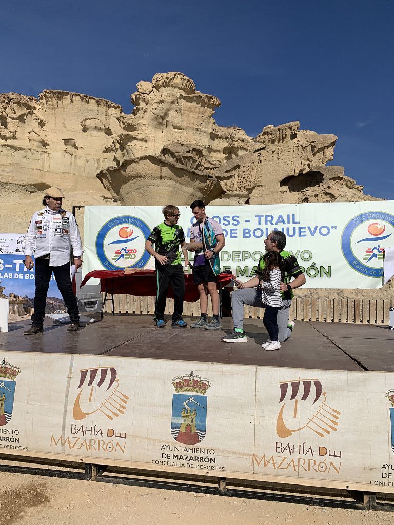 Todas las imágenes del cross por las calas de Bolnuevo, en Mazarrón