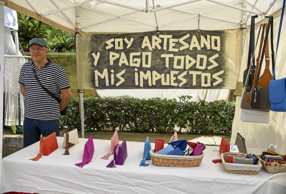Protesta de los artesanos de Palma