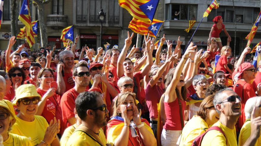 Quatre anys d&#039;actes massius per celebrar la Diada