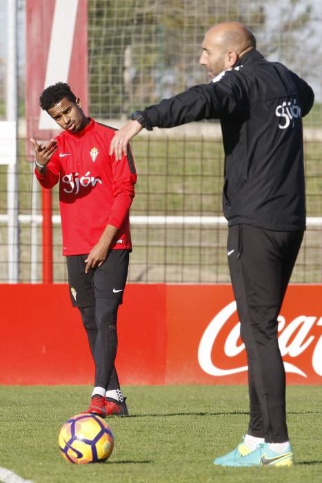 Entrenamiento del Sporting de Gijón