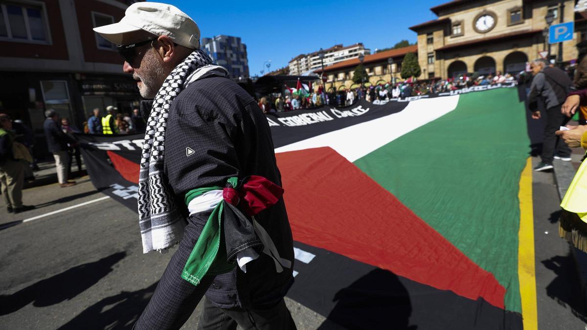 Asturias se manifiesta por una Palestina en paz