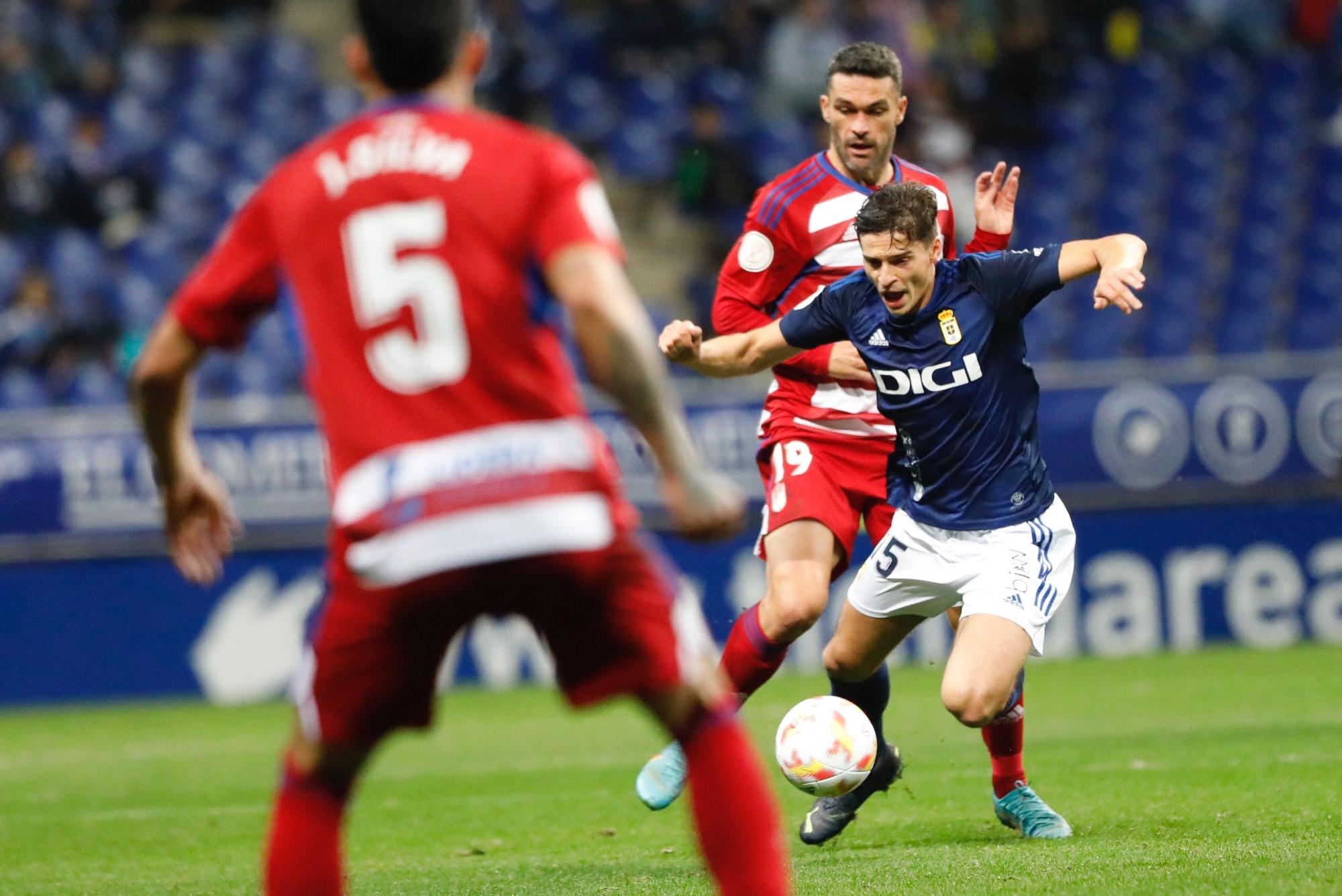 En imágenes: así fue la victoria copera del Oviedo ante el Granada