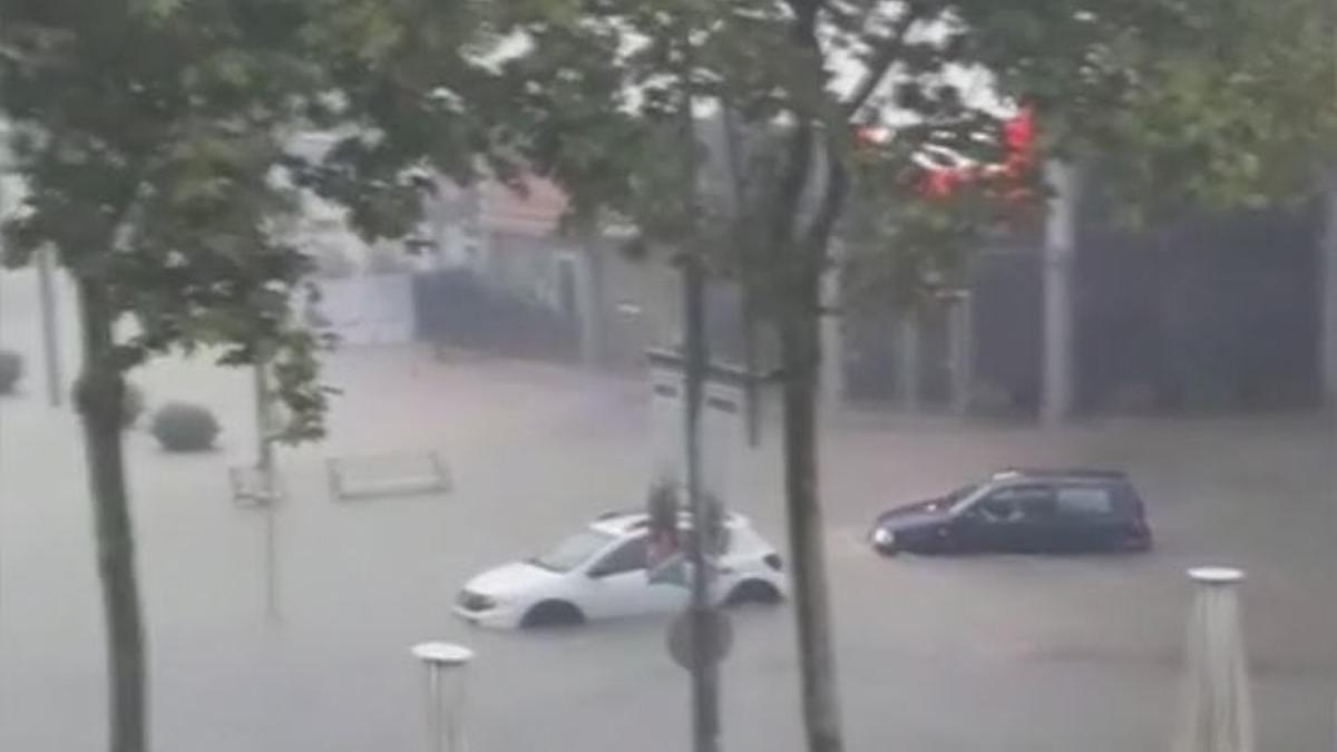 Lluvia en Catalunya: Calles inundadas en Castell-Platja d'Aro