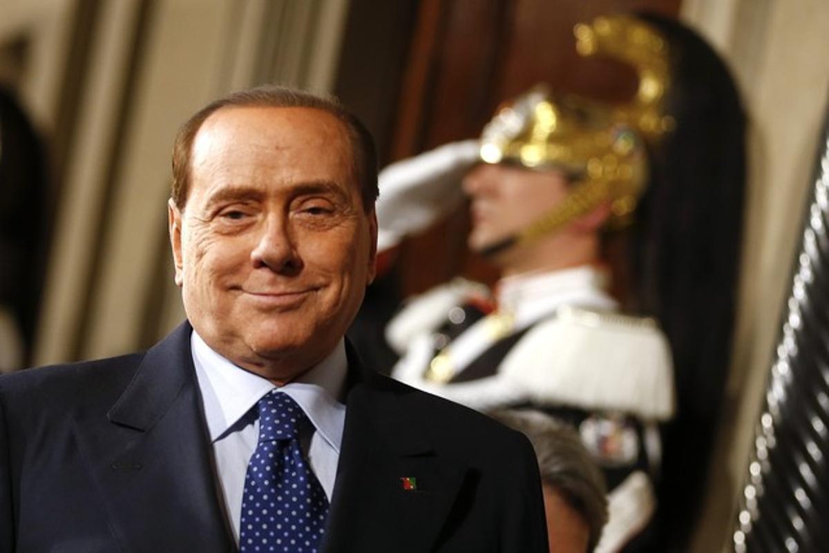 Silvio Berlusconi, el febrer passat, en el palau del Quirinal a Roma.