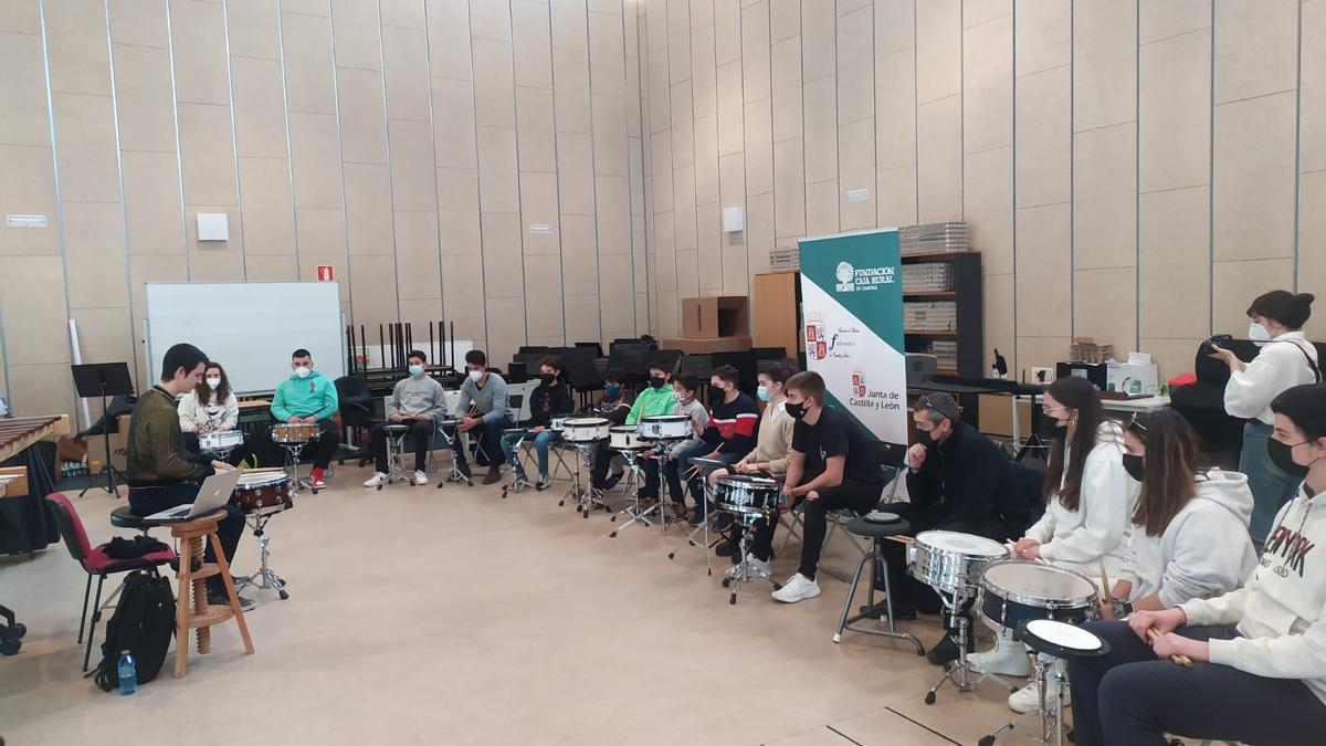 curso de percusión con el Alejandro Coello