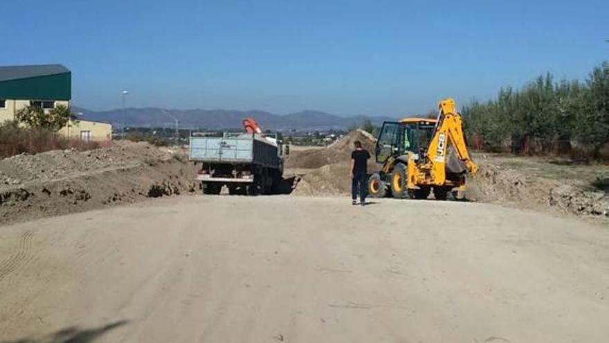 Imagen de las obras iniciadas en Agullent.