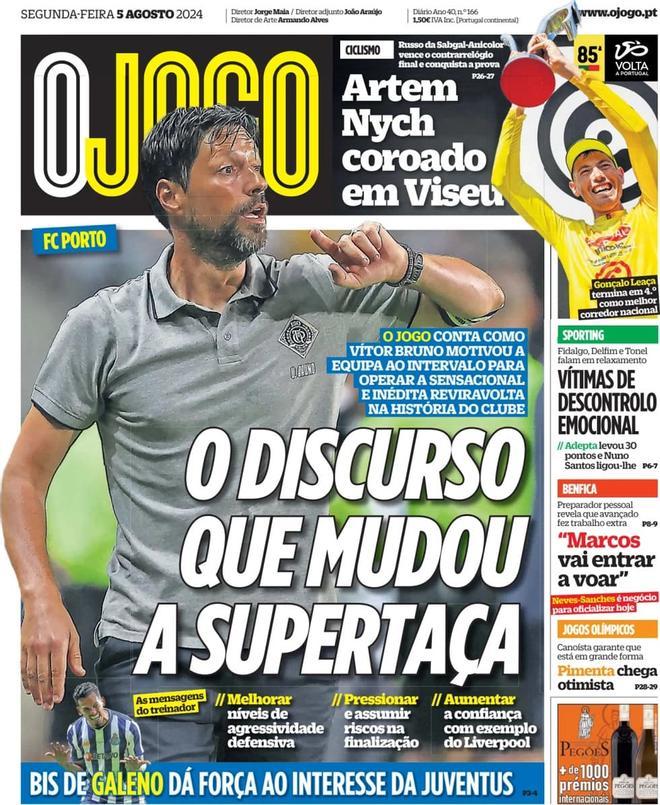 Las portadas de los diarios deportivos de hoy, lunes 5 de agosto