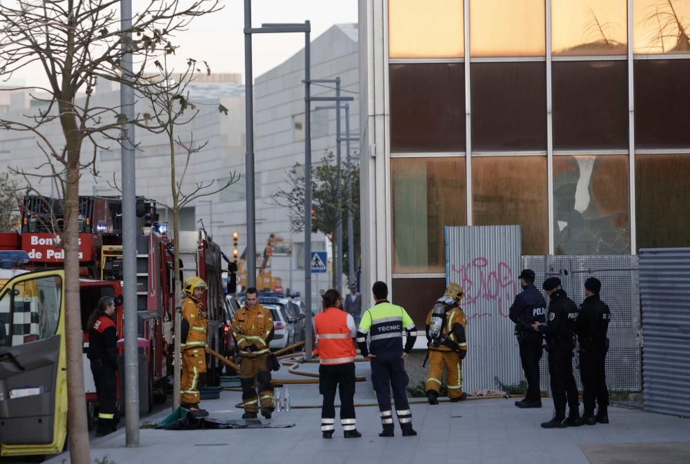 Incendio en el edificio de Gesa