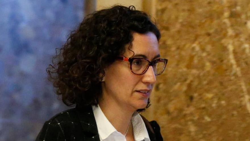 Marta Rovira, en el Parlament de Cataluña.