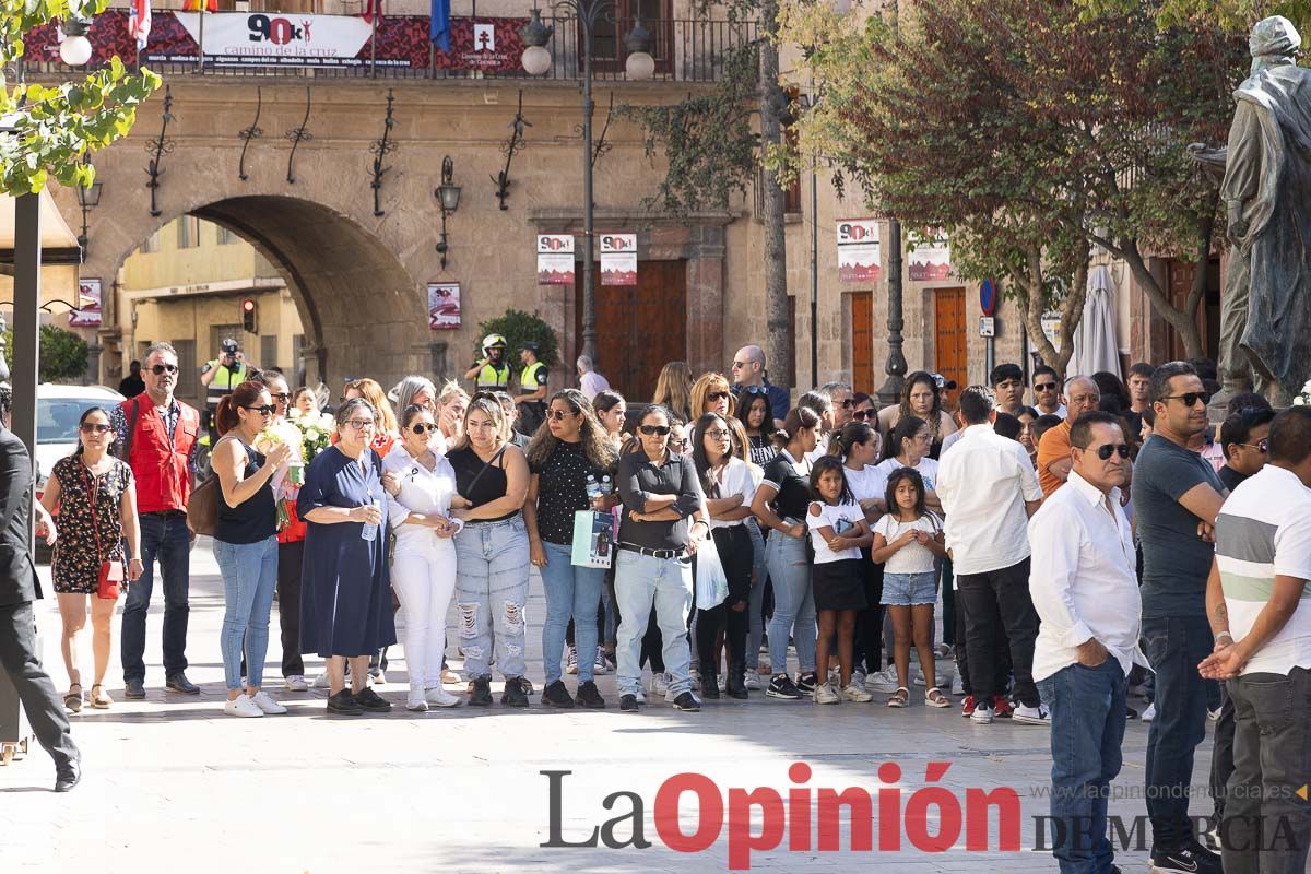 Imágenes del funeral en Caravaca de algunas de las víctimas del incendio en las discotecas de Murcia