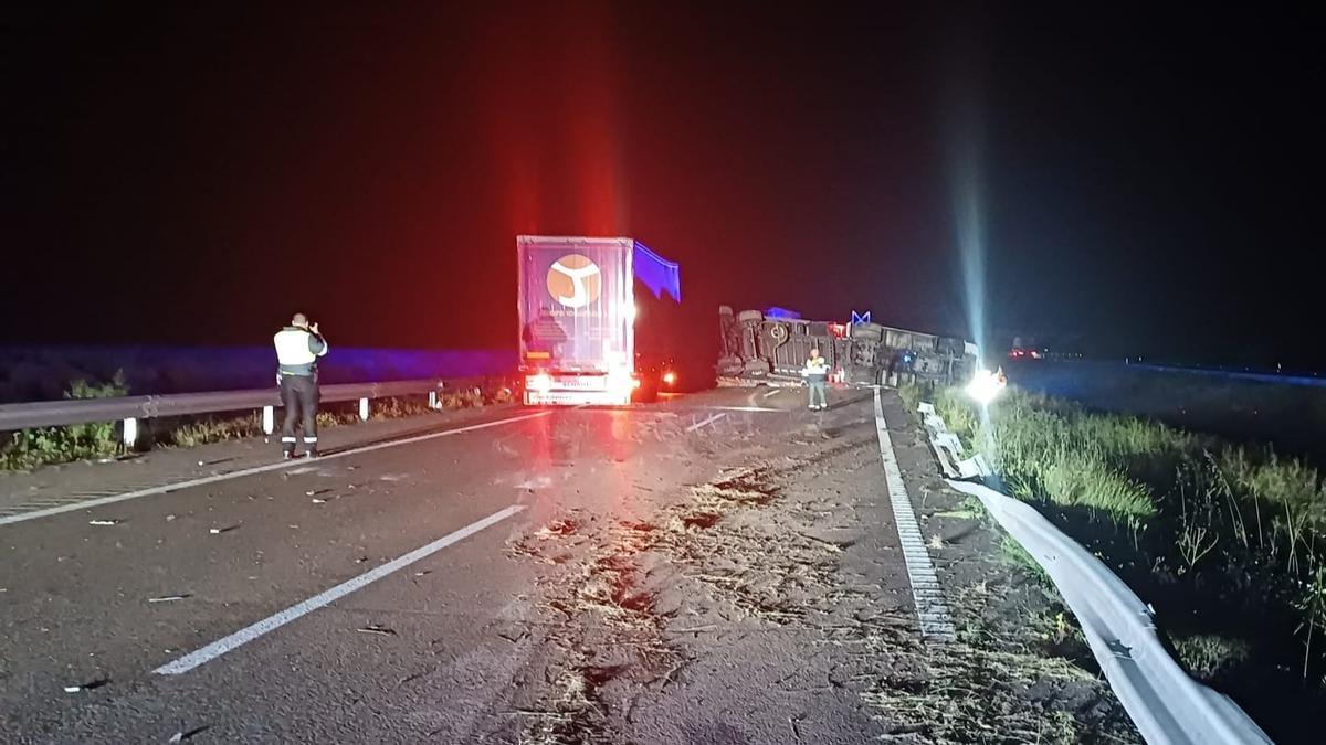 Imagen del siniestro en Villafranca de Ebro