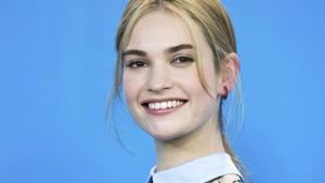 La actriz británica Lily James, protagonista de ’Orgullo + Prejuicio + Zombis’, el pasado febrero.  